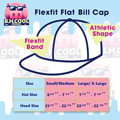 Хенни имаш? - Flexfit 6210 Структурна шапка с плосък козирка | Модни бейзболна шапка с бродерия за мъже и жени