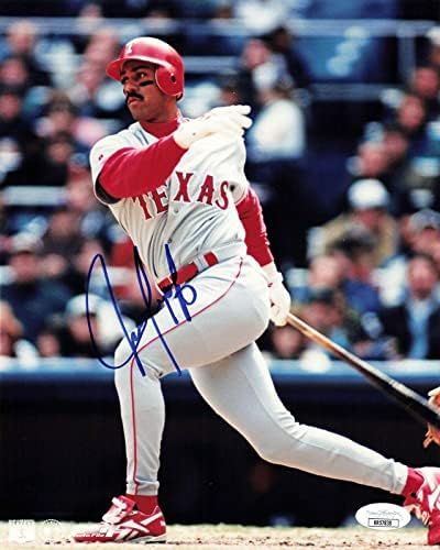 Хуан Гонзалес Подписа 8x10 Тексас Рейнджърс (JSA RR57838) - Снимки на MLB с автограф