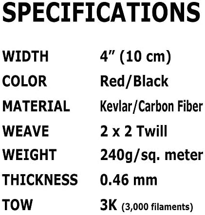 Червената кърпа, 4 x 50 МЕТРА от кевлар-Кепър 2x2-3 /220 грама