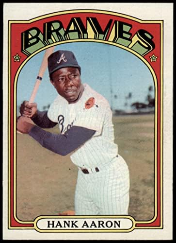 1972 Topps # 299 Ханк Аарон Атланта Брейвз (Бейзболна картичка) EX Брейвз