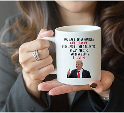 Чаши за кафе SIUNY Donald Trump за дядо - Нови Подаръци За Баби На Внучки/Внук - най-Добрите подаръци за Ден на