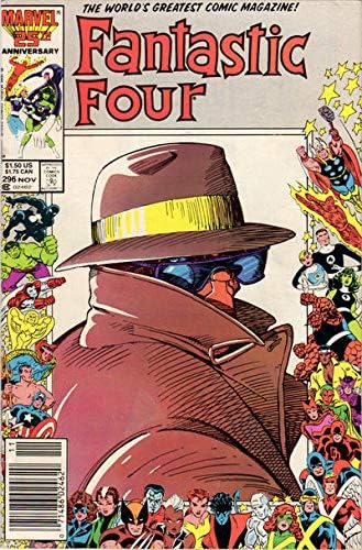 Фантастичната четворка (том 1) #296 (павилион за вестници) VG; Комиксите на Marvel | рамка за 25-годишнина