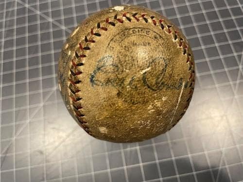 Шампион от Световните серии 1928 г. Екипът на Янкис Подписа бейзболен Трохи Рут Лу Гериг Jsa - Бейзболни топки с