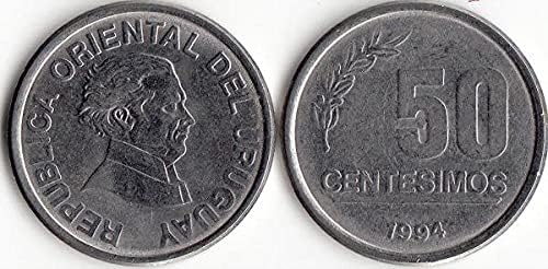 Американската Колекция от подаръци Uruguay 50 Sinish Coin Year Случайни Чуждестранни Монети