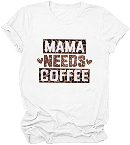 Тениска с ръкав за мама, Ежедневни Дамски Модни Блуза, Топ, Риза с Принтом, Къса Дамска Риза за Жени с Къс Ръкав