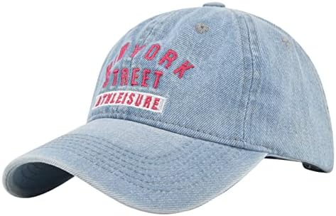 Оригиналната Ню Йорк Деним бейзболна шапка Реколта Промытая Регулируема Шапка за Татко нисък профил Командване бейзболна шапка за Жени, Мъже