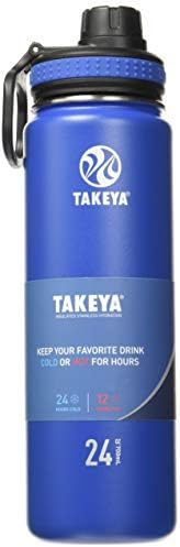 Случайна Бутилка за вода Takeya Actives от Неръждаема Стомана с капак-улей, 24 Мл, Бутилка за вода Bluestone & Originals