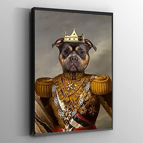 Портрет на кралския Любимец Миа Белини По Поръчка, Портрет Забавна Кучета, Забавен Костюм на Котка, Портрет на Царя,