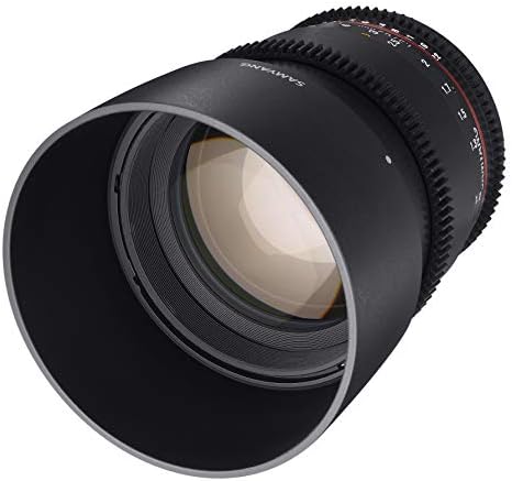 Видеообъектив Samyang 85 mm T1.5 VDSLR II с ръчно фокусиране, за Огледално-рефлексен фотоапарат Nikon
