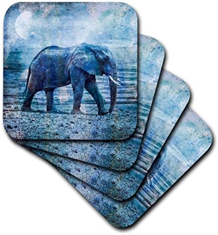 Меки подложки 3dRose Blue Elephant в смесен стил