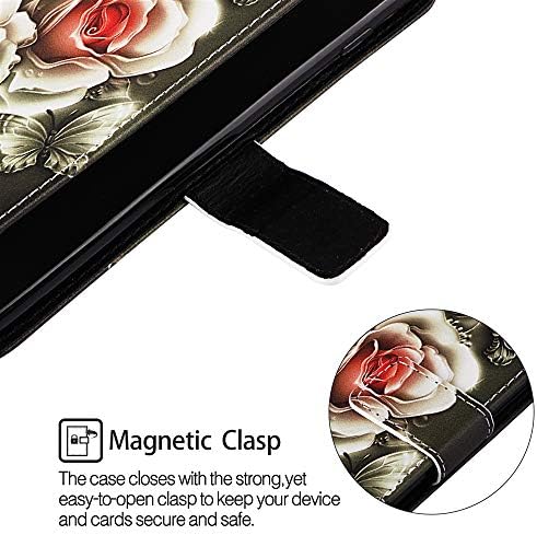 Калъф MEIKONST Galaxy A50/A30S/A50S, Стилен портфейл от изкуствена кожа с цветни рисунки, Окачени Държач за карти, подставка-награда, Магнитна капачка, която е Съвместима с Samsung Ga