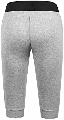 Мъжки къси панталони-бермуди за джогинг с джобове, спортни, ежедневни експозиции на дължина до коляното на тренировка къси панталони тренировка пътеки