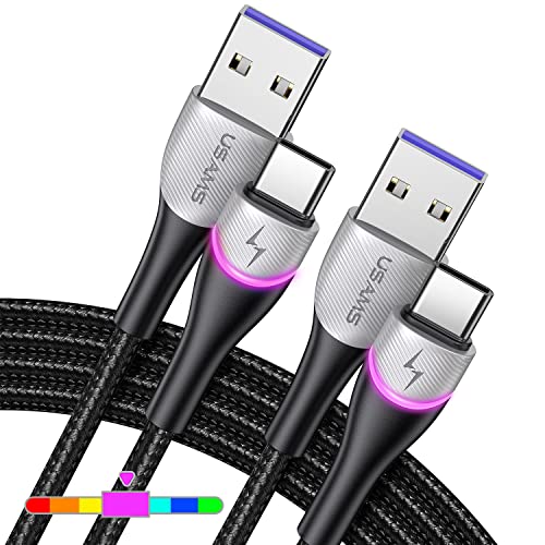 USB кабел C Pluggify Зарядно устройство тип C 2 бр Бързо зареждане: Зарядно устройство, USB C [6,6 фута + 6,6 фута]