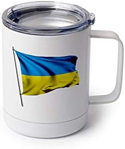 Спортна бутилка ExpressItBest 22 грама - Знаме на Украйна (украински) - Изобилие от възможности