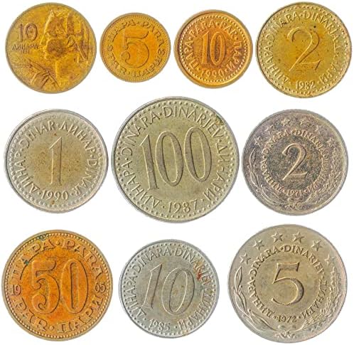 Югославия 10 Смесени монети | Динар | Kras | title | Липсваща държава | 1945-2003