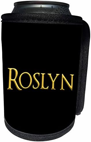 3дРоза Рослин е популярно женско име в САЩ. Жълто черните. - Опаковки за бутилки-охладители (cc_356417_1)
