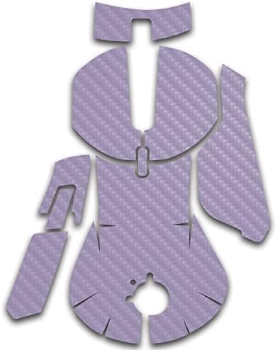 Обшивка MightySkins от въглеродни влакна, съвместими с игри на мишката SteelSeries Съперник 5 - Однотонная Лавандуловата
