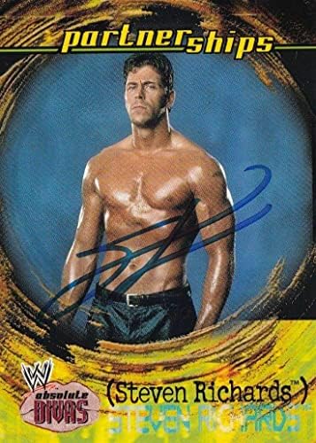 Стивън Ричардс подписано на картата 2002 Fleer WWE Absolute Divas Card #55 ECW Стиви Ауто'д - Снимки Рестлинга с автограф