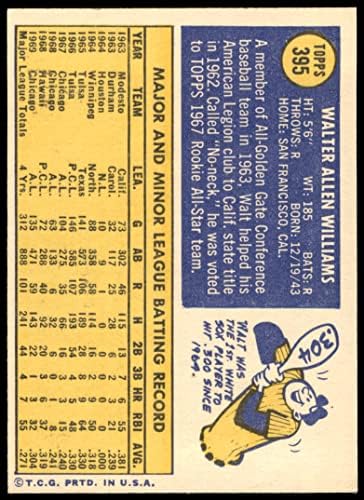 1970 Topps 395 Уолт Уилямс Чикаго Уайт Сокс (бейзболна картичка), БИВШ играч на Уайт Сокс