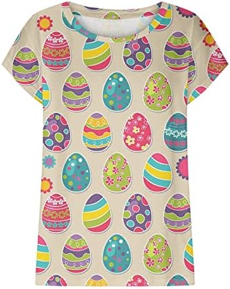 Великденски Ризи за Жени, Тениска с образа на Великденския Заек, Тениски с изображение на Заек, Празнична Риза с Великден Яйце, Върхове