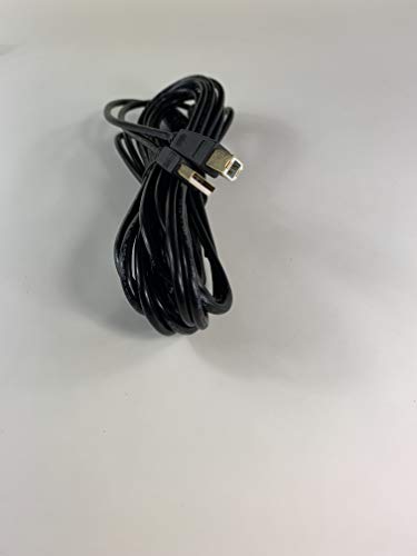 USB кабел OMNIHIL с дължина 15 метра Съвместим с 80-миллиметровым USB-термопринтером за проверки POS/Термопринтером за проверки WELQUIC/Синтезатор Arturia MicroBrute/Синтезатор Elektron Digit